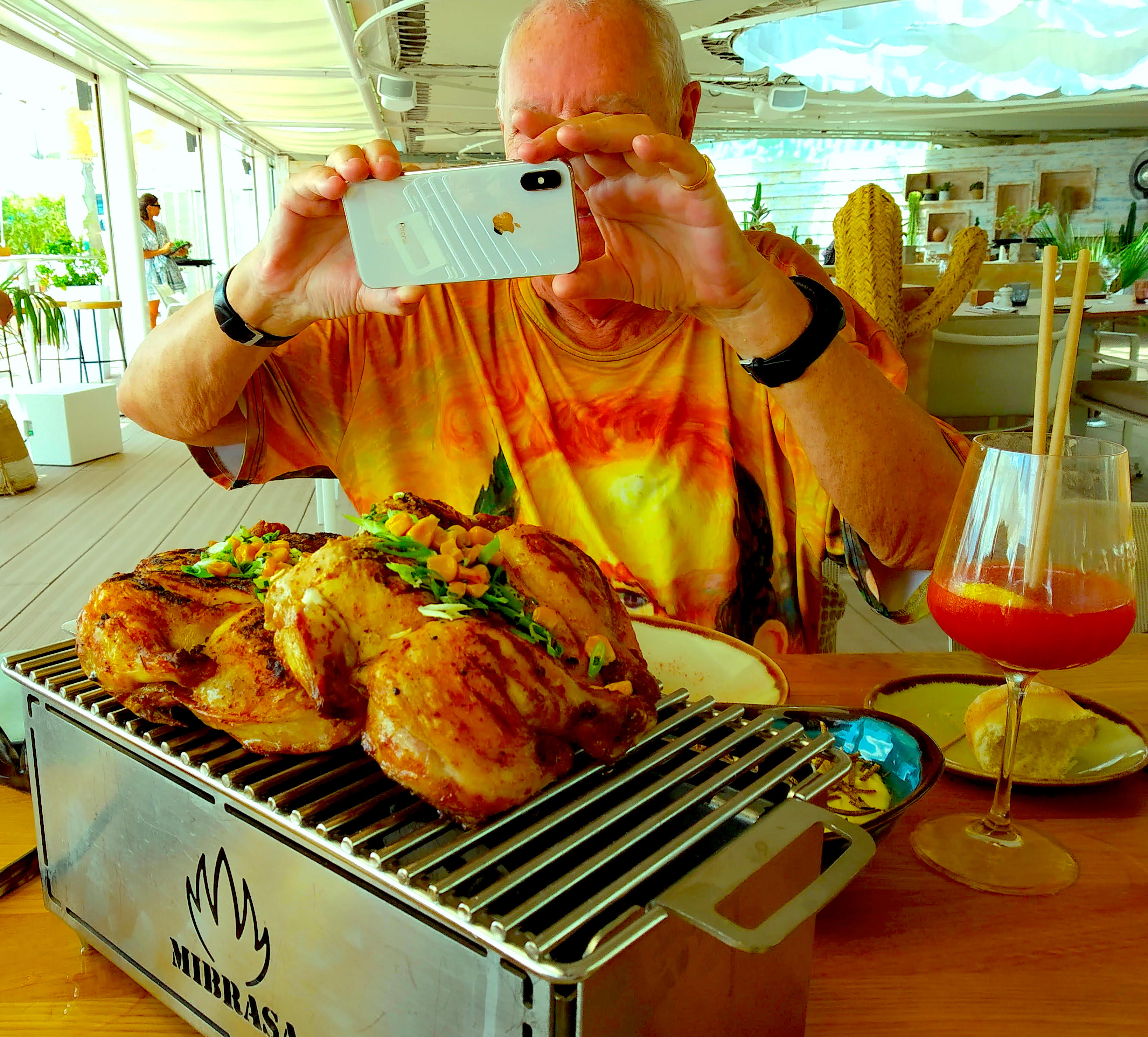 A Chicken on a Barbecue