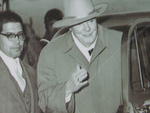 Winston Churchill arrives at the El Minzah
