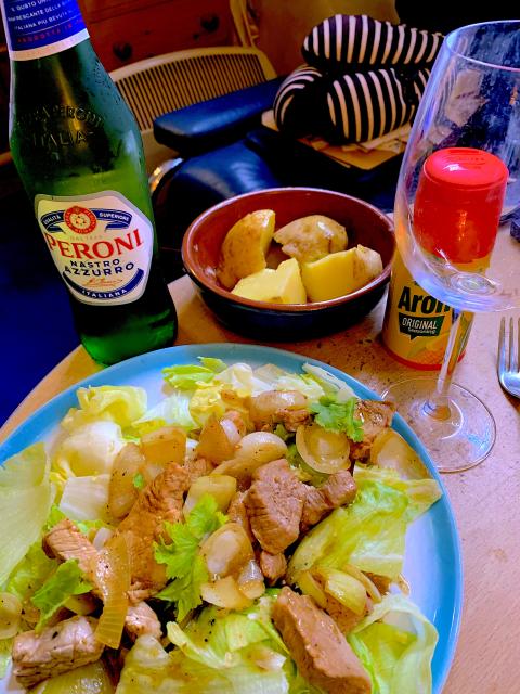 A pork with garlic and pepper
