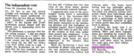 JK Times letter from 1978