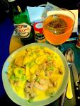 A kind of chicken cream stew