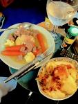 A lamb casserole and spuds