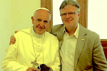 Pope Francis with Peter Saunders then head of NAPAC