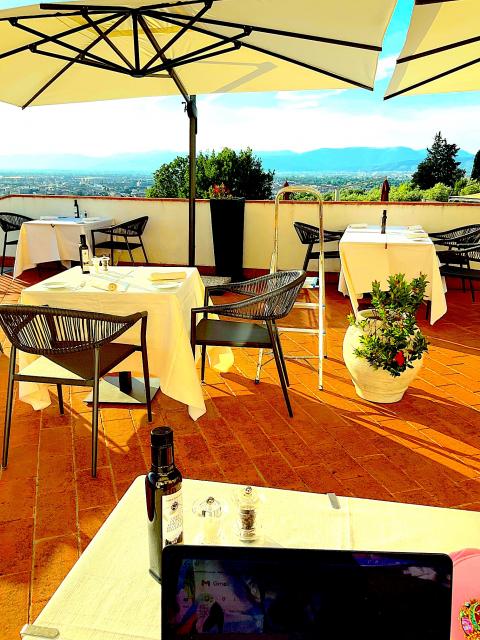 The view from my Florence restaurant
