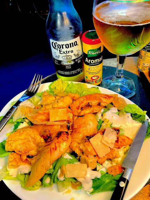 A chicken salad
