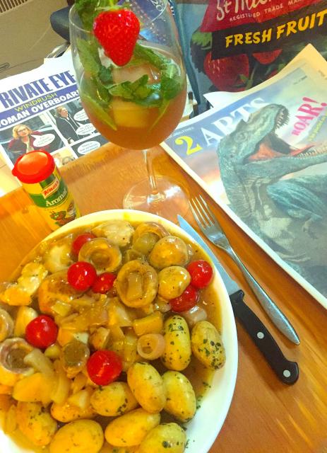 A Friday dinner with Pimms