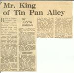 Mr King of Tin Pan Alley