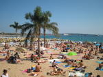 Public beach at Cannes