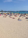 The Cannes public beach used to be crowded