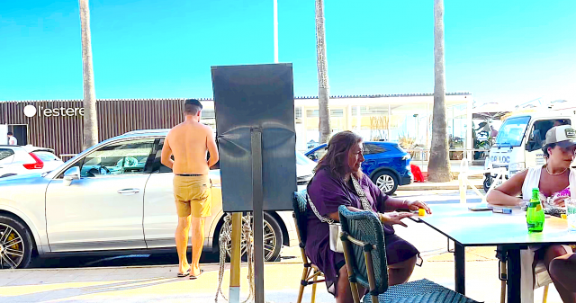 A driver in a heatwave