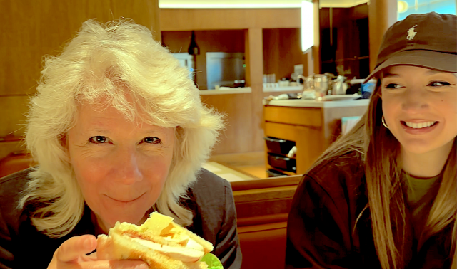 Mother, daughter and a Club Sandwich