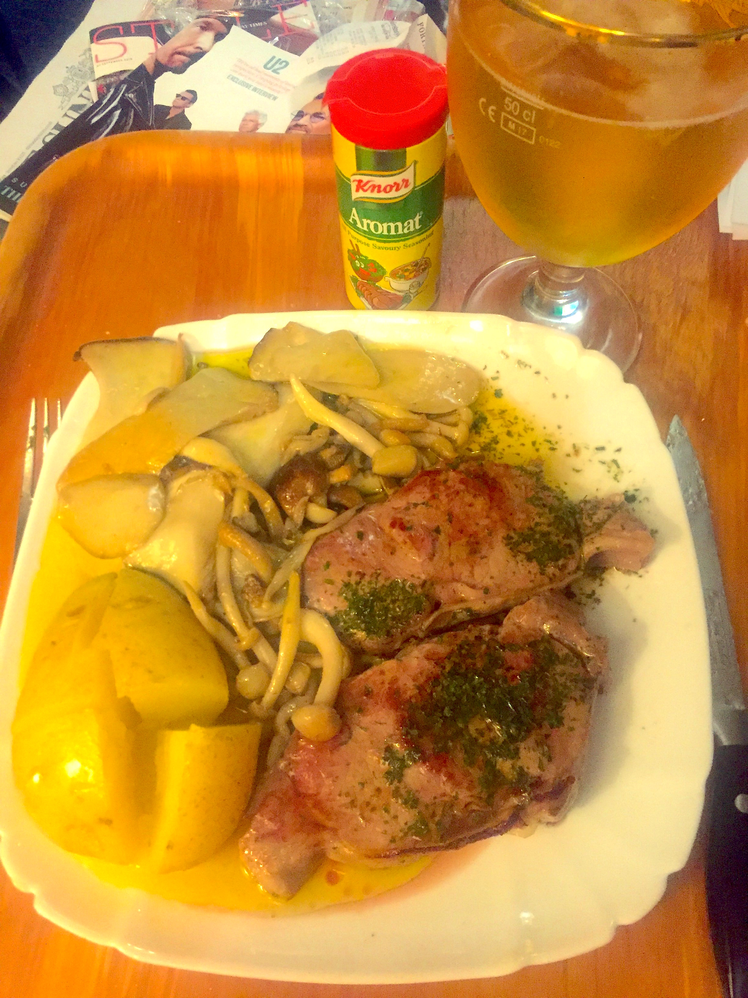 A veal steak