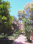 Hotel from gardens