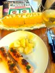 A Corn and Salmon dinner