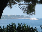 Blue sea, green trees, ships, surf - the Med!